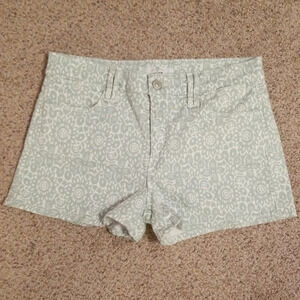 7 For All Mankind Printed Jean Shorts 28